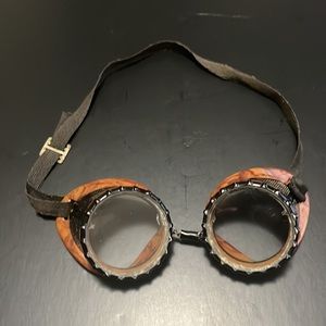 Goggles Vintage Aviation Goggles Bakelite Metal Vents 1940s